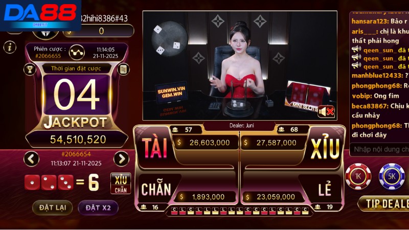 Giới thiệu đôi nét về sảnh cược casino DA88