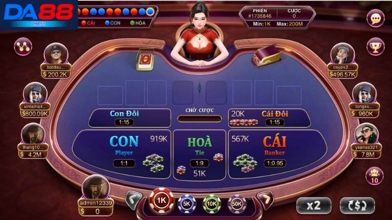 Tìm hiểu về game bài Baccarat DA88