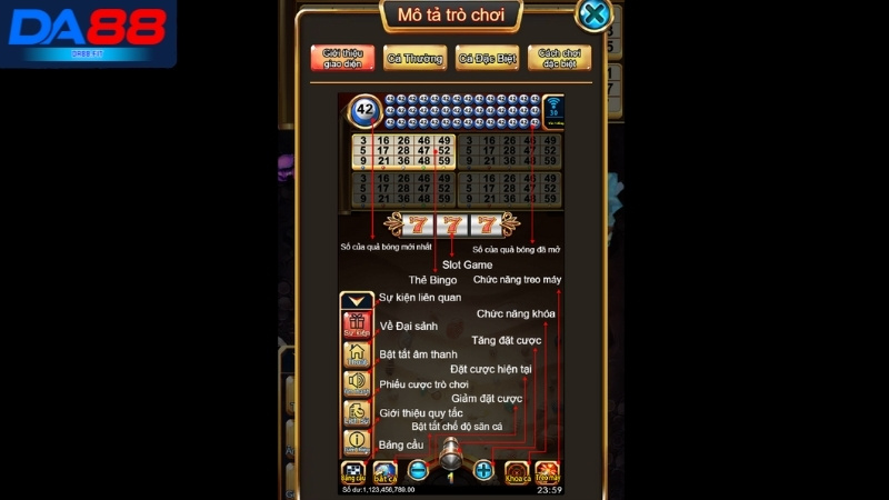 Luật chơi Bắn cá Bingo DA88 và những điều cần biết