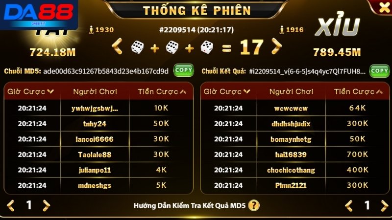 Mẹo dự đoán tài xỉu cược 1 ăn 10