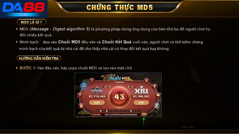Quy tắc chơi game tài xỉu MD5 cho Newbie